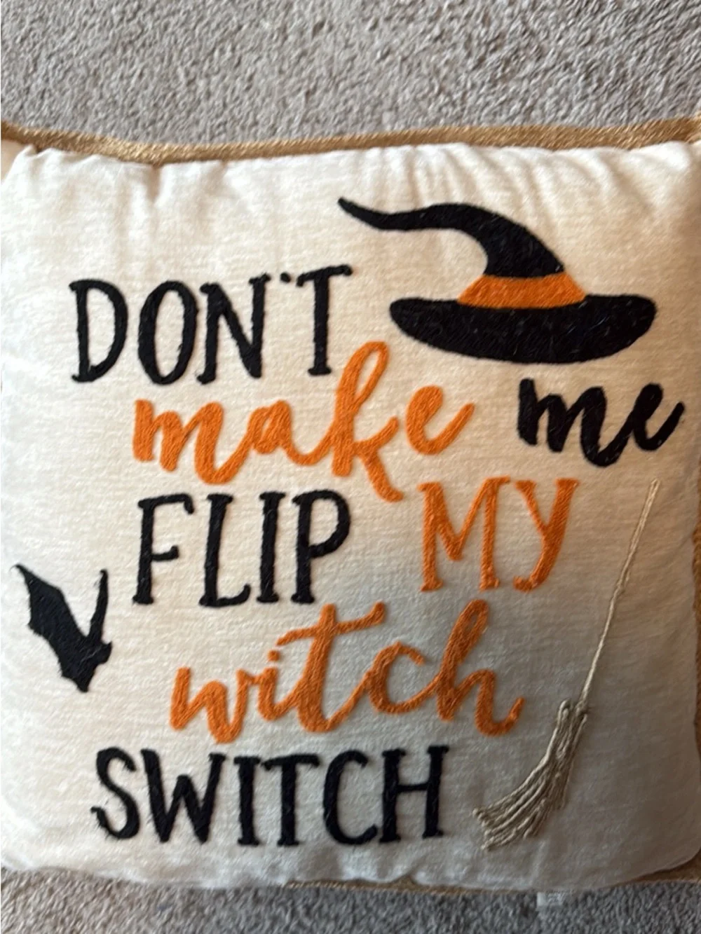 Halloween decor pillow